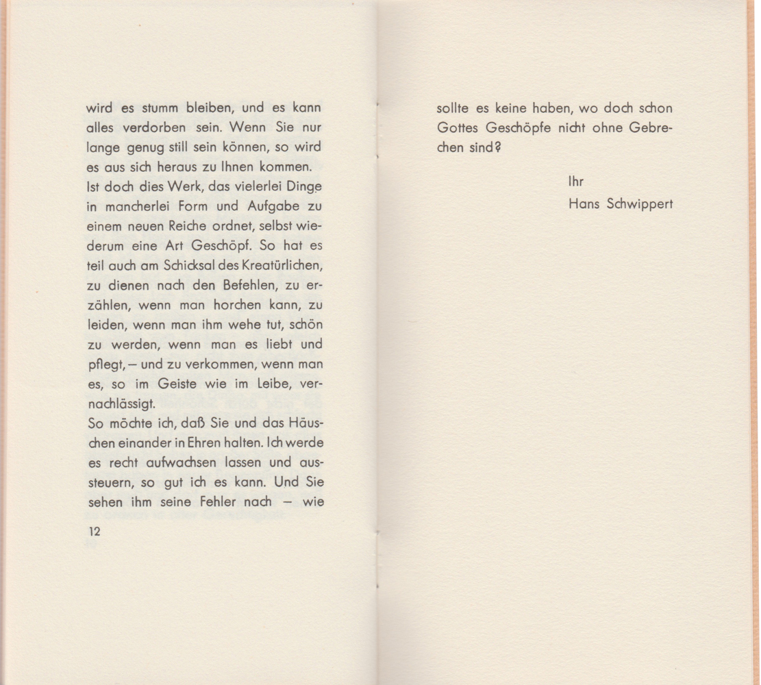 Booklet Library — Schwippert, Hans